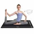 LOYDBDT Grounding Mat,23.6x35.4inches,Grounding Mat with 15ft Grounding Cord,Universal Grounding Pad, Grounding Yoga Mat,Improve Health,Grounding Mat for Bed,Promote blood circulation, black