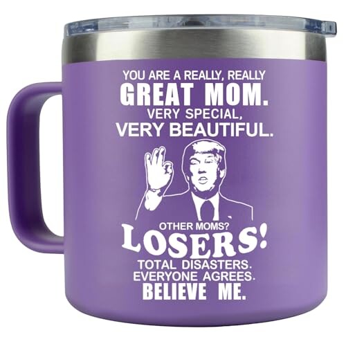 LEIOH Mothers Day Gifts for Mom from Daughter Son,Christmas Birthday Gifts Ideas for Moms,Gift for Mama,Wife,Mother,Thank You Gift for Mom Coffee Mug,14 Oz Stainless Steel Tumbler Cup