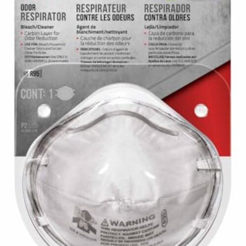 3M 8246 Household Cleanser Odor Respirator,R95 Non-Valved, Disposable Respirator, 1-Pack