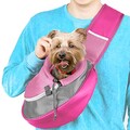 Cuddlissimo! Pet Sling Carrier - Small Dog Puppy Cat Carrying Bag Purse Pouch - For Pooch Doggy Doggie Yorkie Chihuahua Baby Papoose Bjorn - Hiking Front Backpack Chest Body Holder Pack To Wear (Pink)
