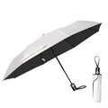 SEAFTE Sun Umbrella for Travel UPF 50+ UV Protection 46 Inch Windproof Auto Open/Close, Sun Blocking & Rainproof Compact Umbrella for Men and Women (Black)