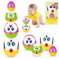 NEUBSAW Easter Basket Stuffers for Toddlers Baby, 8Pcs Nesting & Stacking Easter Matching Eggs for 18 Months+ Boys Girls, Plastic Easter Eggs for Easter Egg Hunt