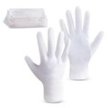 HandLove 12 Pairs Eczema Gloves, Moisturizing Gloves Overnight for Women & Men, Overnight Lotion & Spa Treatment, Dry Hands & Eczema, 100% Cotton, Multi-Purpose, Pure White