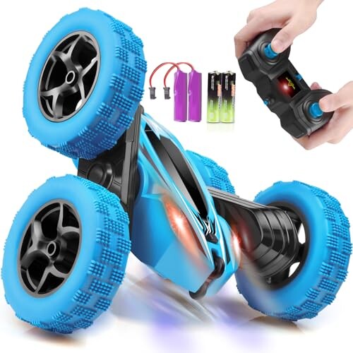 ORRENTE Remote Control Car, RC Cars Toys for Ages 5-7, 2.4GHz 4WD RC Car Kids Toys for Ages 8-13, 360° Rotating Radio-Controlled Toy Vehicles Toys for Girls RC Truck Toy Cars for Boys