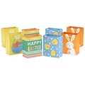 Hallmark 6" Small Easter Gift Bag Bundle (8 Bags: Easter Basket, Easter Bunny, Chicks, "Happy Easter") for Kids, Party Favors, Gift Cards