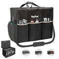 Esyfun Griddle Carry Bag for Blackstone 22 inch Tabletop Griddle with Hood and Stand (1813/1666/1891), 1680D Heavy-Duty Water-Resistant Outdoor BBQ Griddle with Grill Cover Carrying Bag, Black