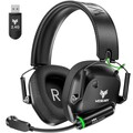 WESEARY Wireless Gaming Headset for PC, Mac, Switch, Mobile, 3D Stereo Gaming Headphones 2.4GHz Mode Compatible with PS5, PS4, Ultra-Low Latency, Crystal-Clear ENC Mic, Soft Earmuffs