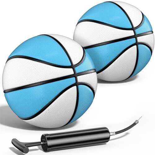 Uladis 2 Pack Pool Basketball - Choose Between Size 3 and Size 6, Waterproof Ball with Anti-Slip Grip, Sturdy for Swimming Pool Basketball Hoops & Games