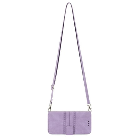 TECH CIRCLE Galaxy Z Fold 3 5G Cover 2021, Z Fold 3 Case Wallet for Women Men, PU Leather Slim Lightweight Drop Proof Kickstand Card Slot Flip Phone Case Cover for Samsung Galaxy Z Fold 3 2Lightpurple