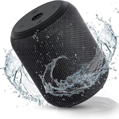 NOTABRICK Bluetooth Speakers, 15W Portable Speakers Bluetooth Wireless V5.0 with Stereo Sound, Active Extra Bass, IPX6 Waterproof Shower Speaker, Double Pairing, for Party, Home Theater, Game Theater