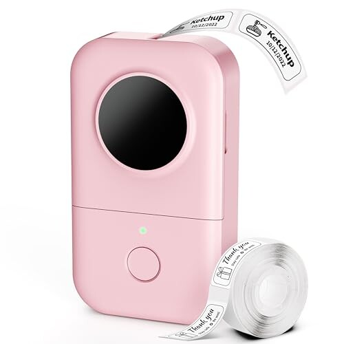 Phomemo Label Maker Machine, D30 Portable Handheld Bluetooth Mini Label Printer, Multiple Templates for Smartphone Thermal Small Label Maker Rechargeable Easy to Use for Home Office School