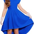 Arshiner Girls Formal Dresses Summer Tween Special Occasion Graduation Back to School Dress Royal Blue 9-10 Years