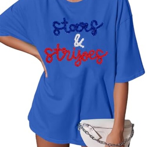 American Flag Patriotic Shirts for Women - 4th of July Independence Day T-Shirt USA Short Sleeve Tee Tops