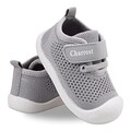Toddler Shoes Size 4 Baby Infant Girl Boy Walking Shoes Soft Sole Non Slip Lightweight Causal Summer Shoes Breathable Mesh Causal Prewalker Sneakers First Walkers 6 12 18 24 Months(Grey 15-4)