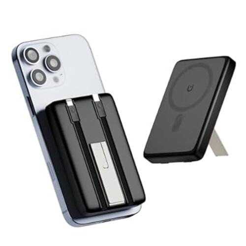 VOL2GO Mag-Safe Portable Charger Power Bank: 10000mAh Magnetic Battery Pack Cell Phone Wireless Fast Charging Pad for Apple iPhone 16e 16 15 14 13 12 Pro Max Plus Mini - for Travel and Business Trip