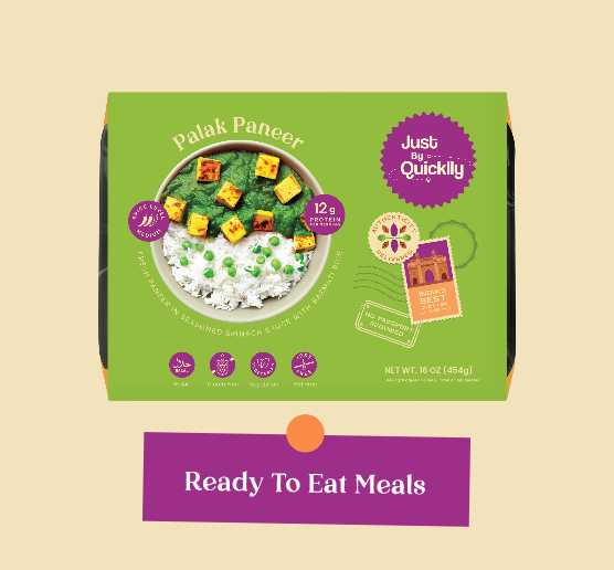 Palak Paneer With Pea Pilaf