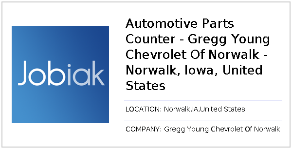 Gregg Young Norwalk >> Automotive Parts Counter Gregg Young Chevrolet Of Norwalk Gregg Young Norwalk >> Automotive Parts Counter Gregg Young Chevrolet Of Norwalk
