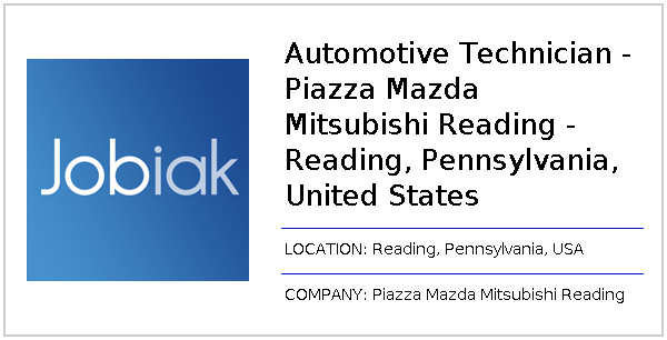Piazza Mazda Of Reading >> Automotive Technician Piazza Mazda Mitsubishi Reading Reading Piazza Mazda Of Reading >> Automotive Technician Piazza Mazda Mitsubishi Reading Reading