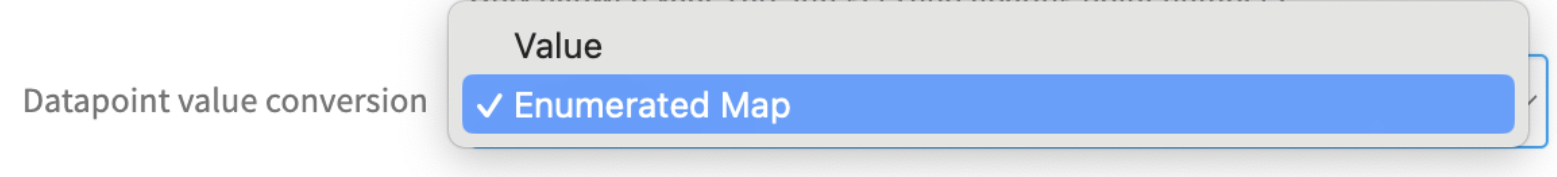 Datapoint value conversion