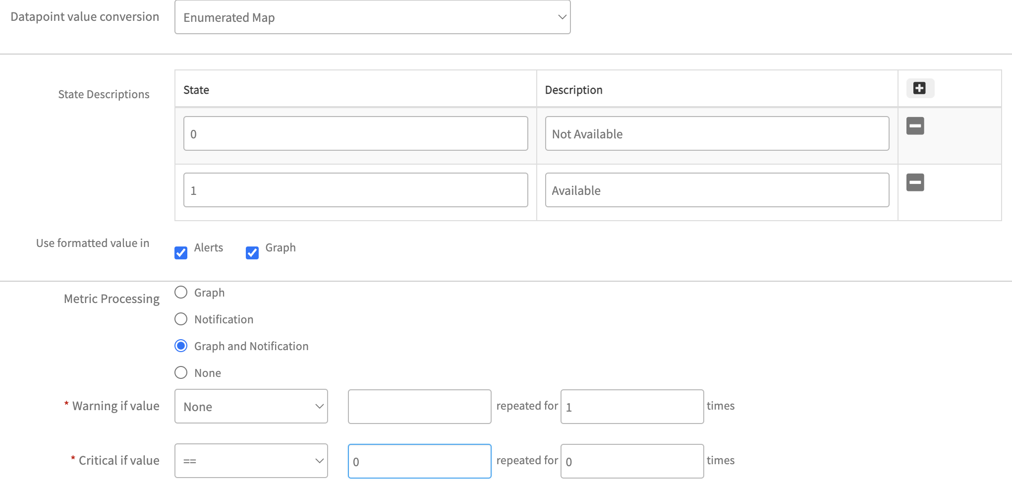 Enum map is enabled