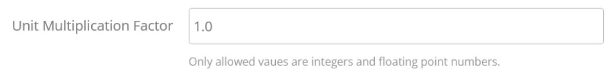 Unit Multiplication Factor