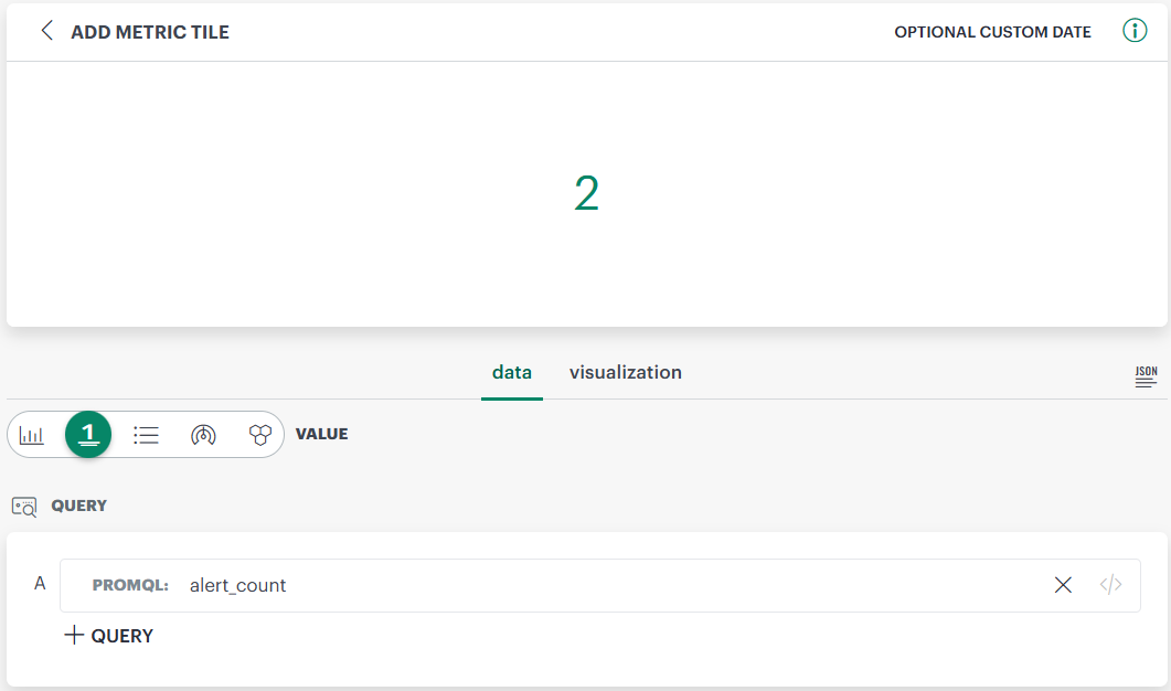 Single Value Chart View