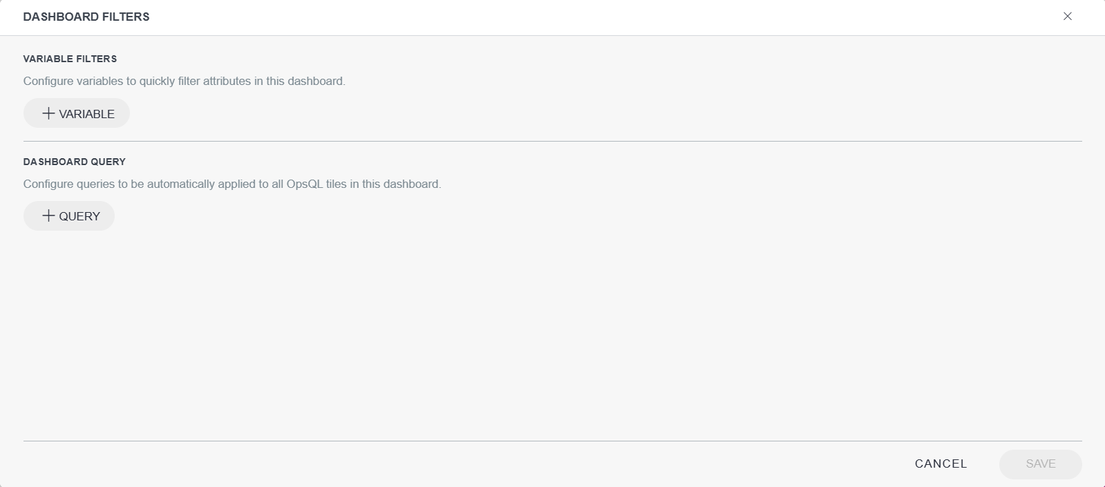Configuration parameters