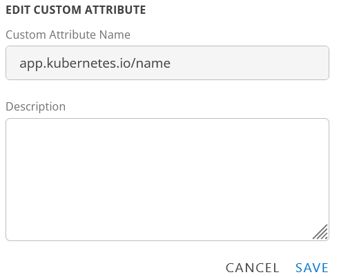 Edit Custom Attribute