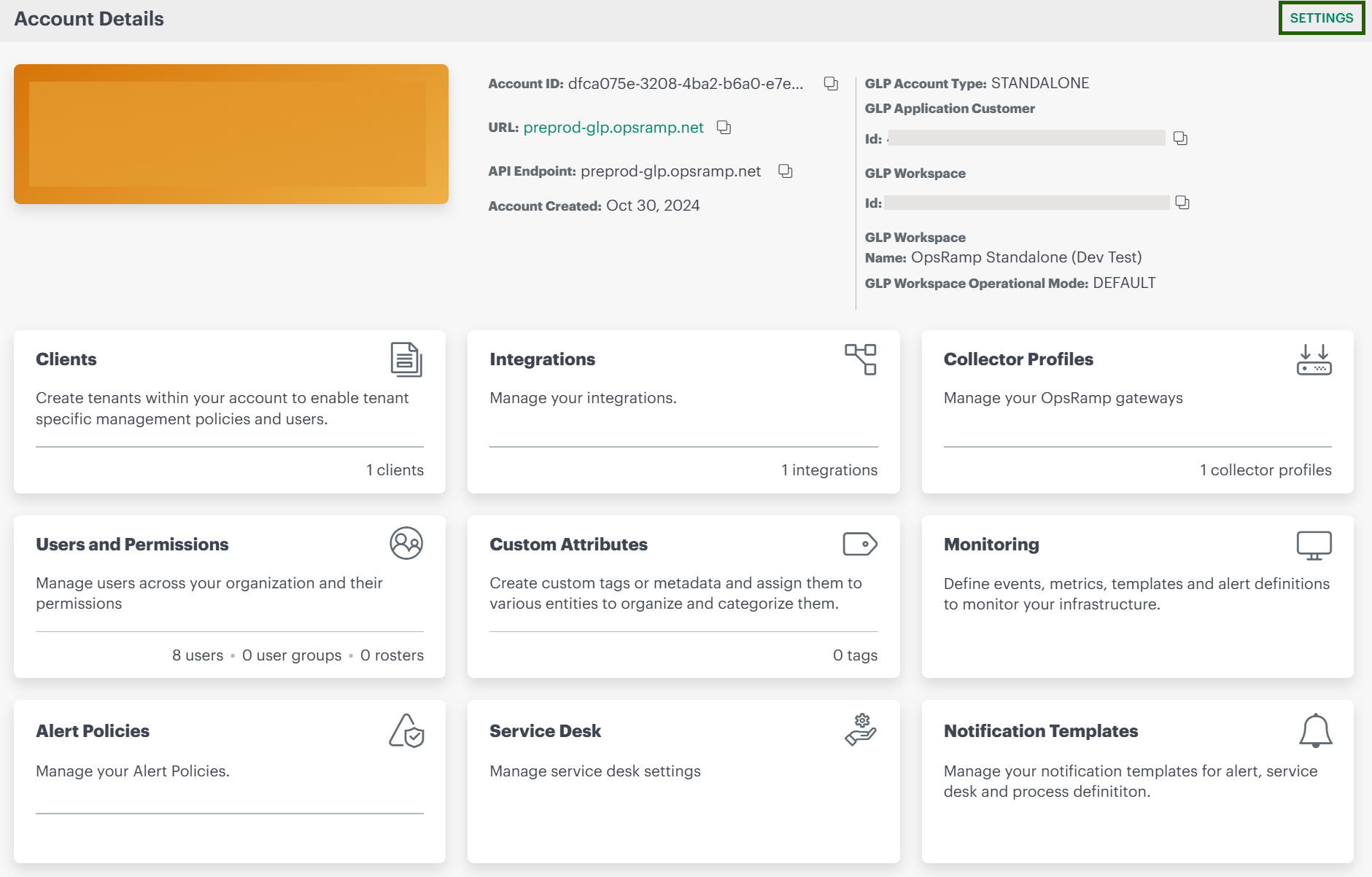 Partner Account Details