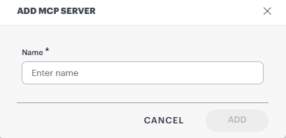 Add MCP Server page