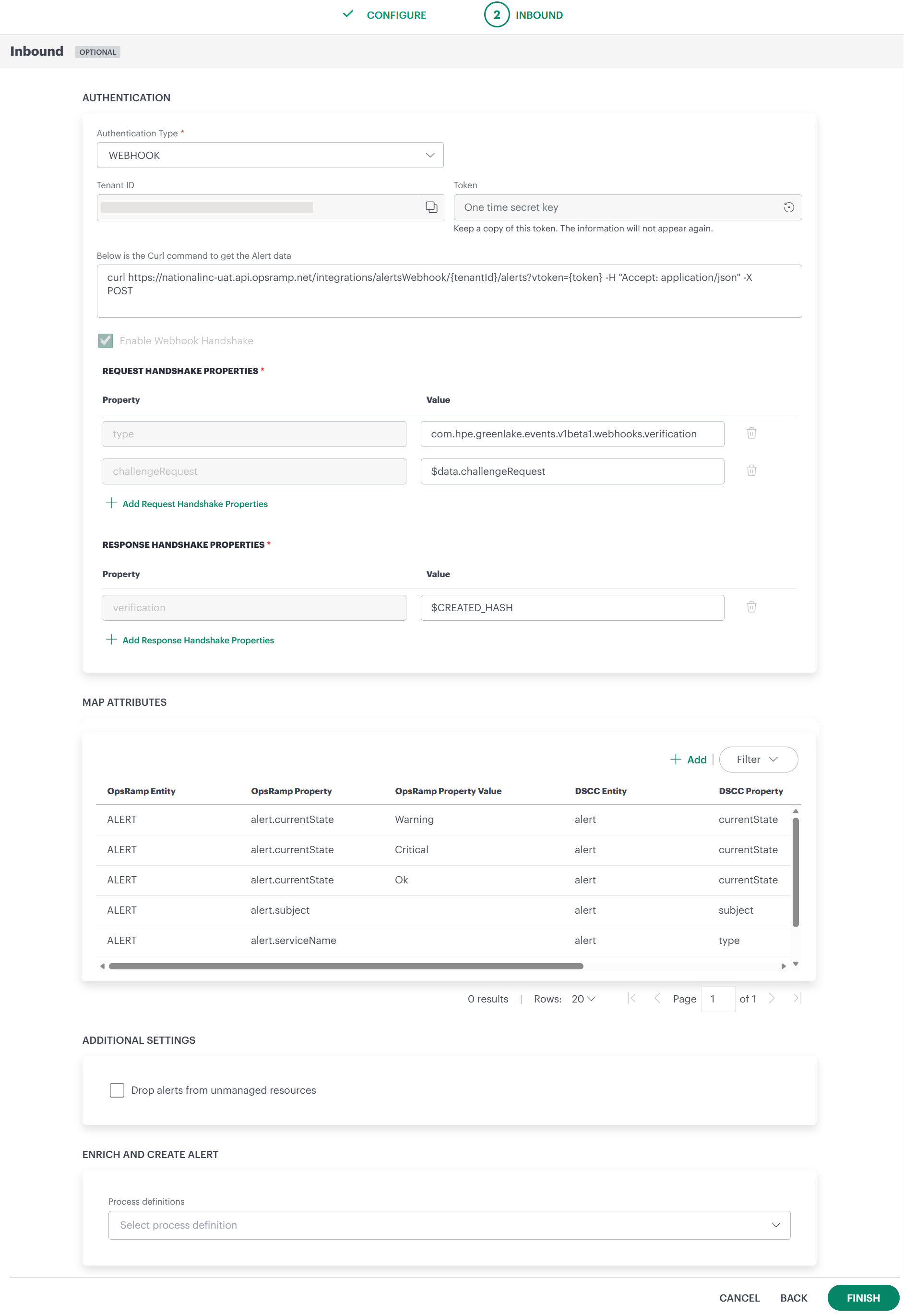 DSCC - Inbound screen