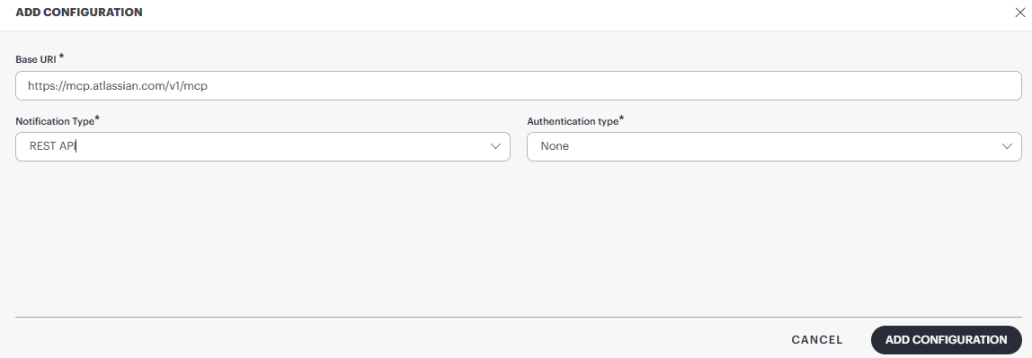 MCP Server - Add Configuration