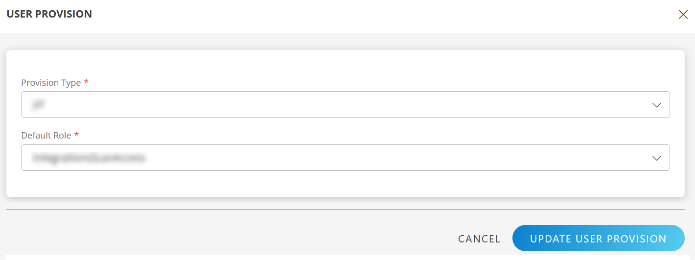 Select SCIM as user provision