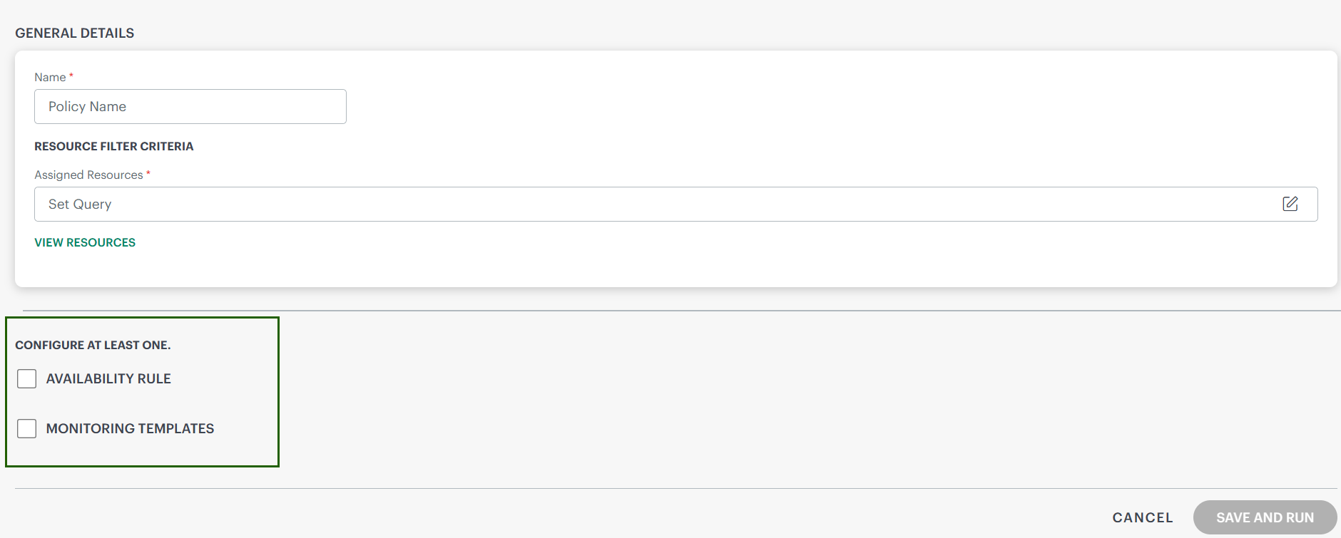 Actions - Template-Based Alert Definitions