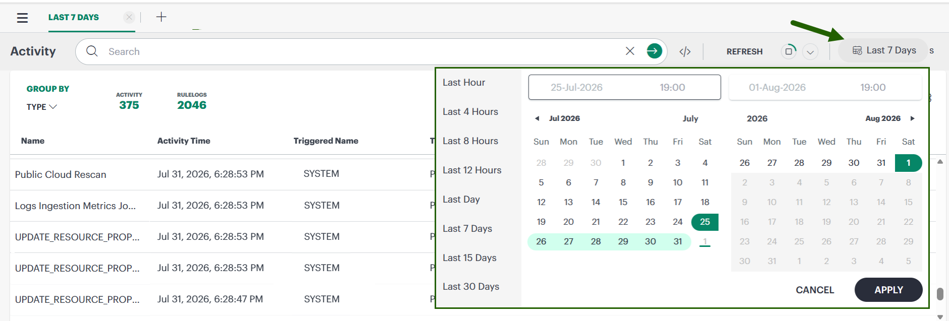 Date Range Picker