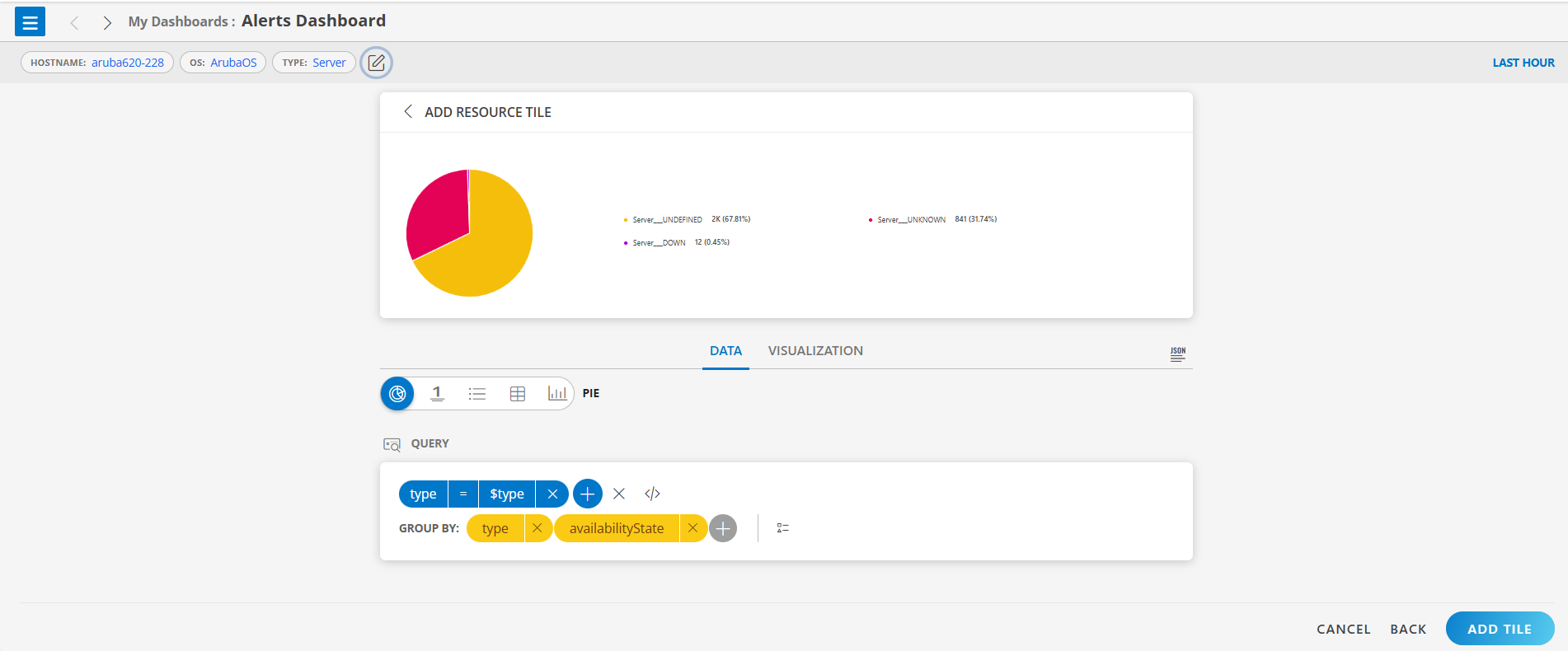 Resource tile-filter