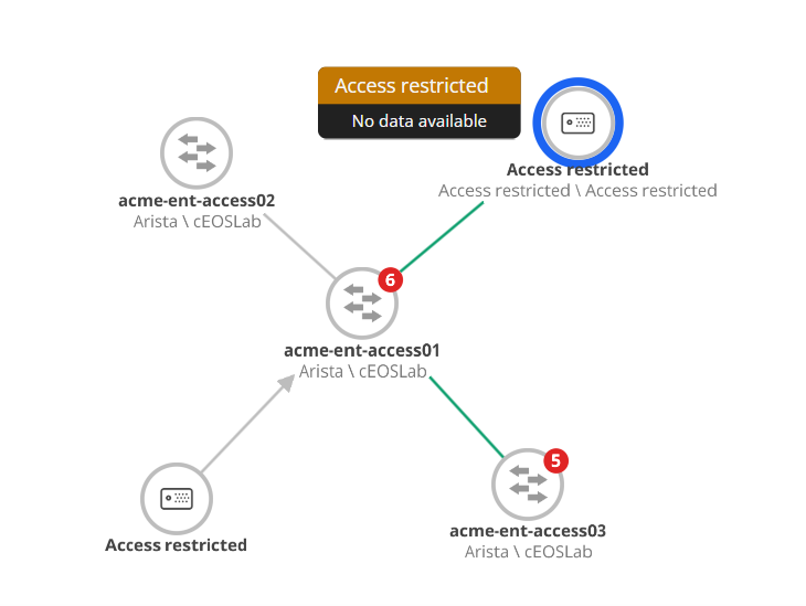 Topology map - hover no data