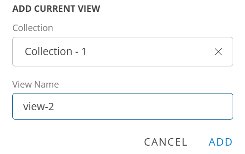 Add view in collection