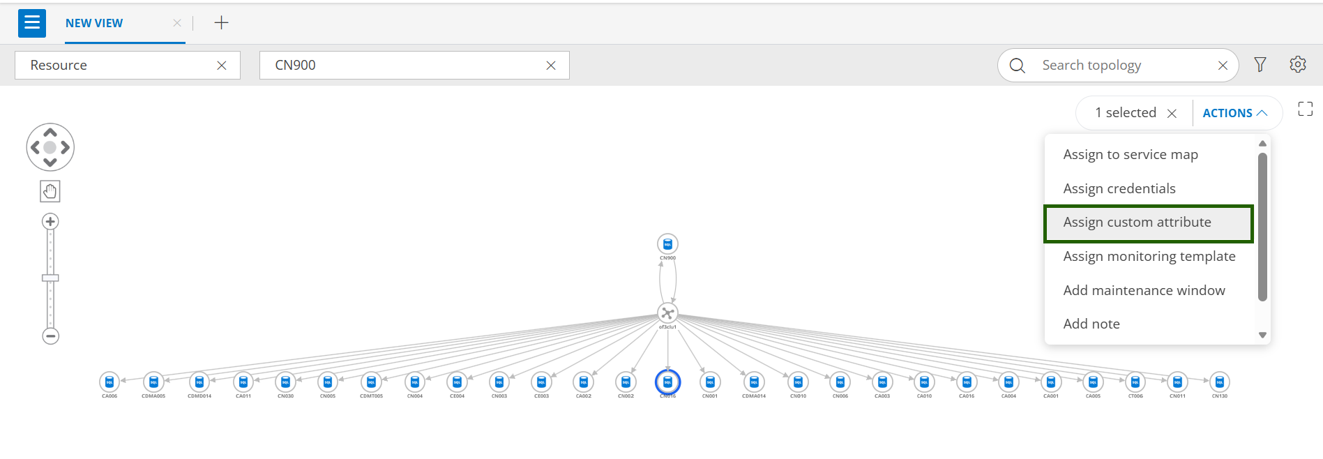 assign custom attribute to resource