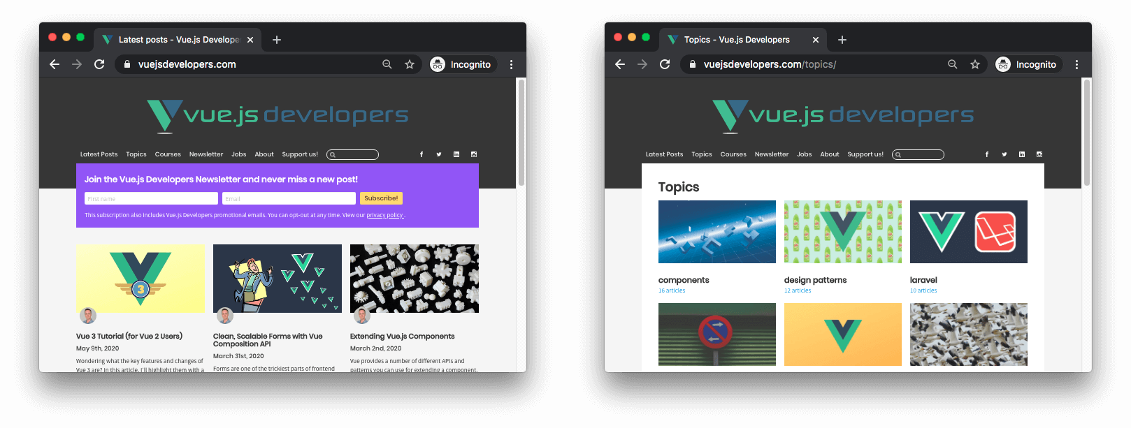 Vue.js Developers Blog