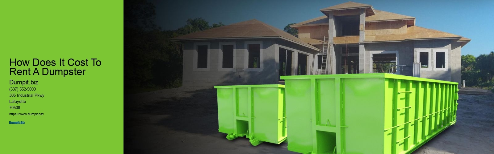 How Does It Cost To Rent A Dumpster