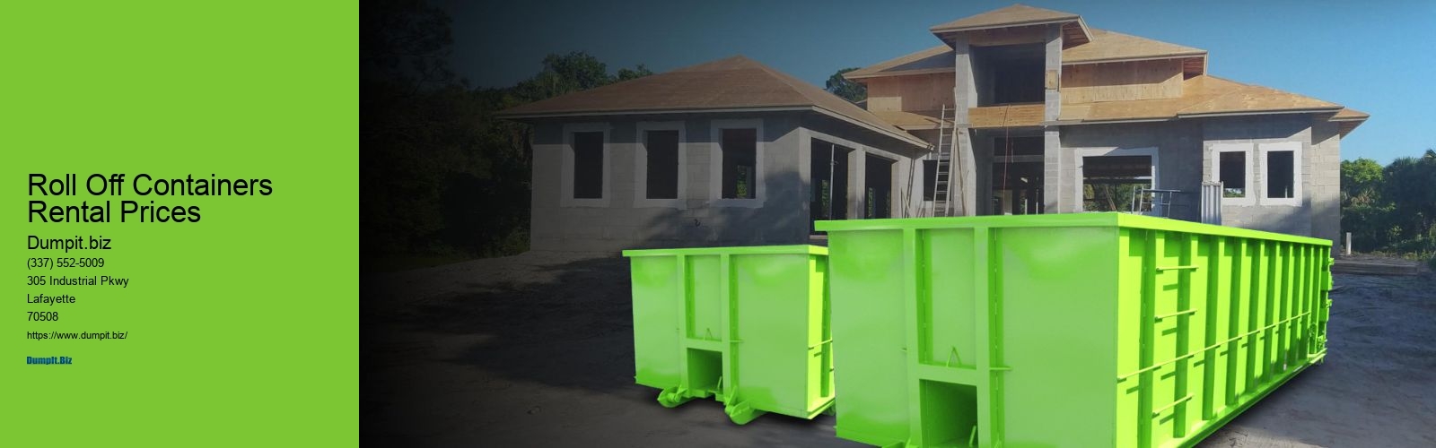 Roll Off Containers Rental Prices