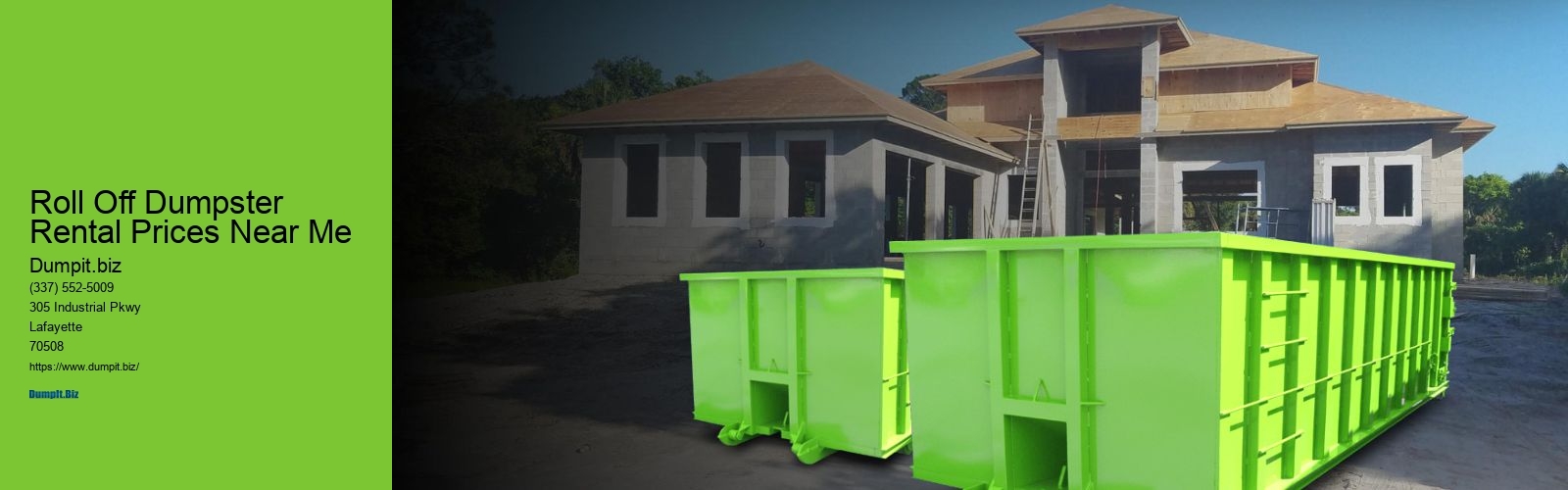 Roll Off Dumpster Rental Prices Near Me