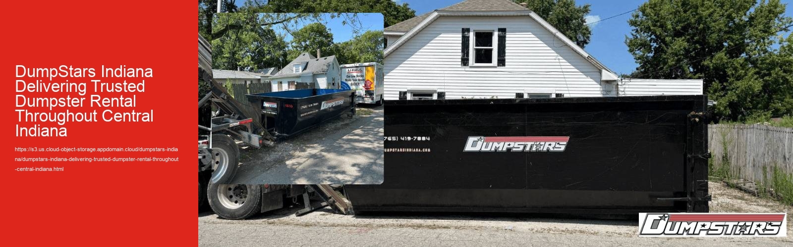 DumpStars Indiana Delivers Trusted Dumpster Rental in Central Indiana