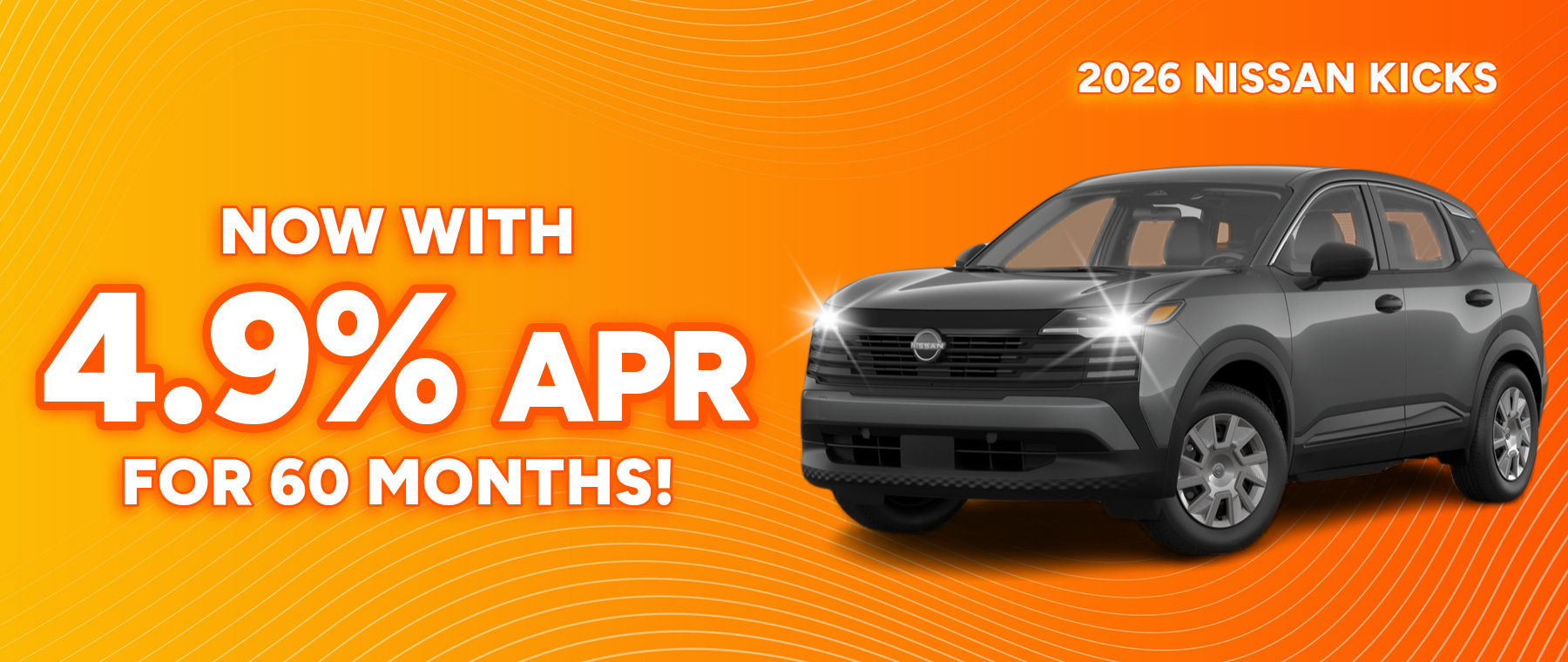 Best finance rates on a 2026 Nissan Kicks near Clarksville, IN