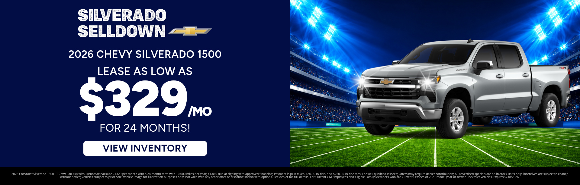 Best lease payments on a 2026 Chevrolet Silverado 1500 near Elwood, IN