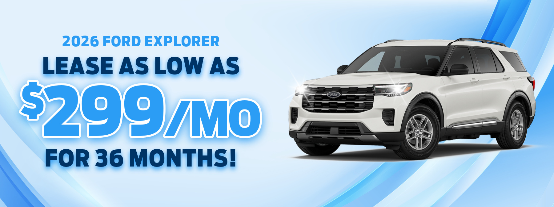 Best lease payments on a 2026 Ford Explorer near Huntington, IN