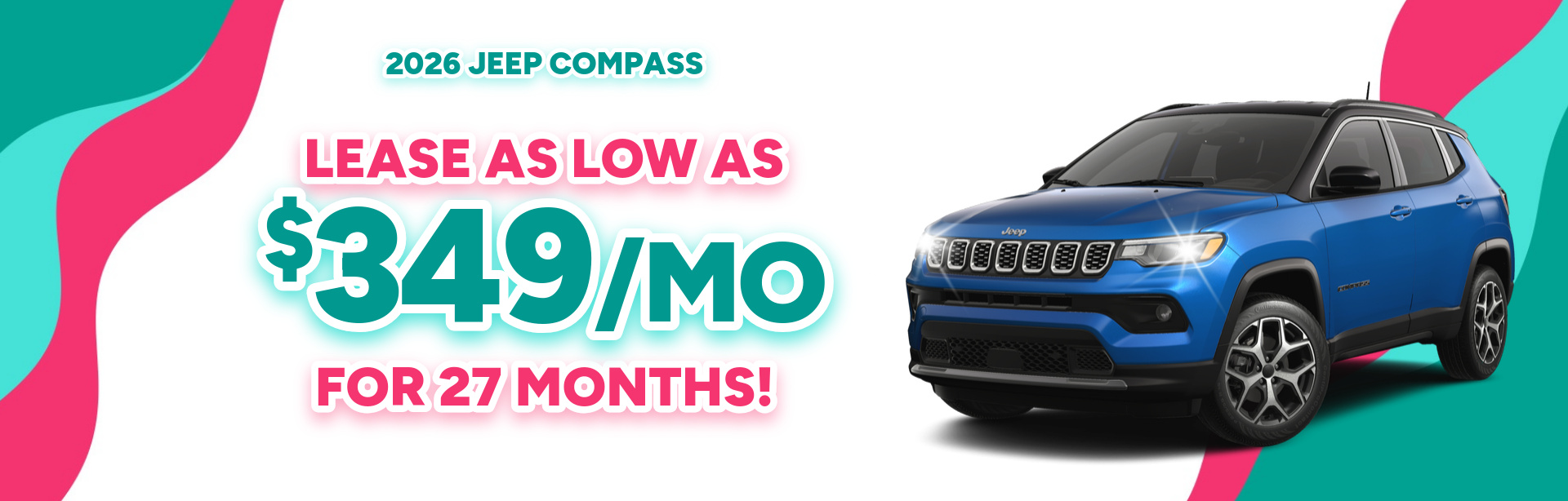 Best lease payments on a 2026 Jeep Compass near Angola, IN