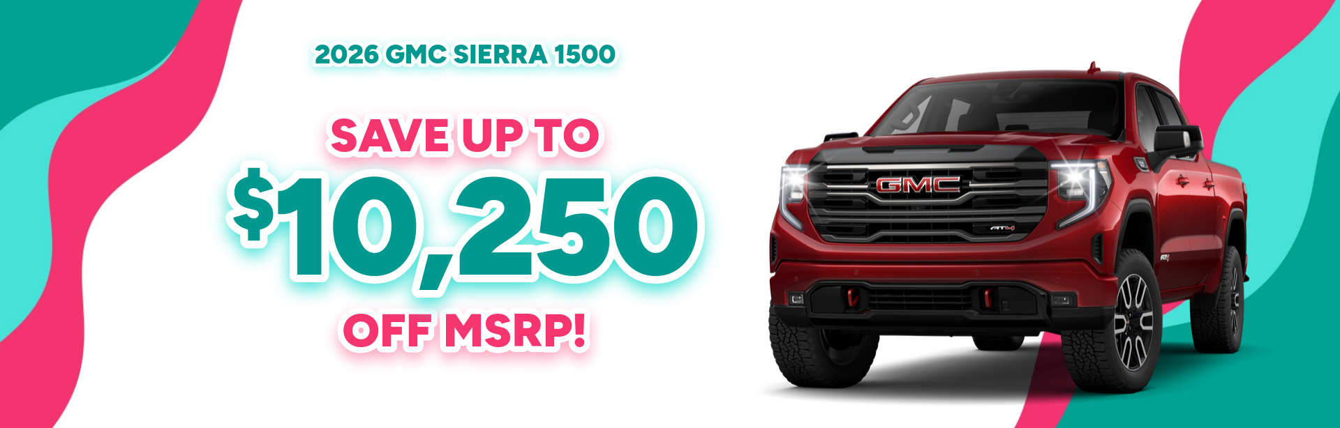 Rebate special on a 2026 GMC Sierra 1500 near Peru, IN