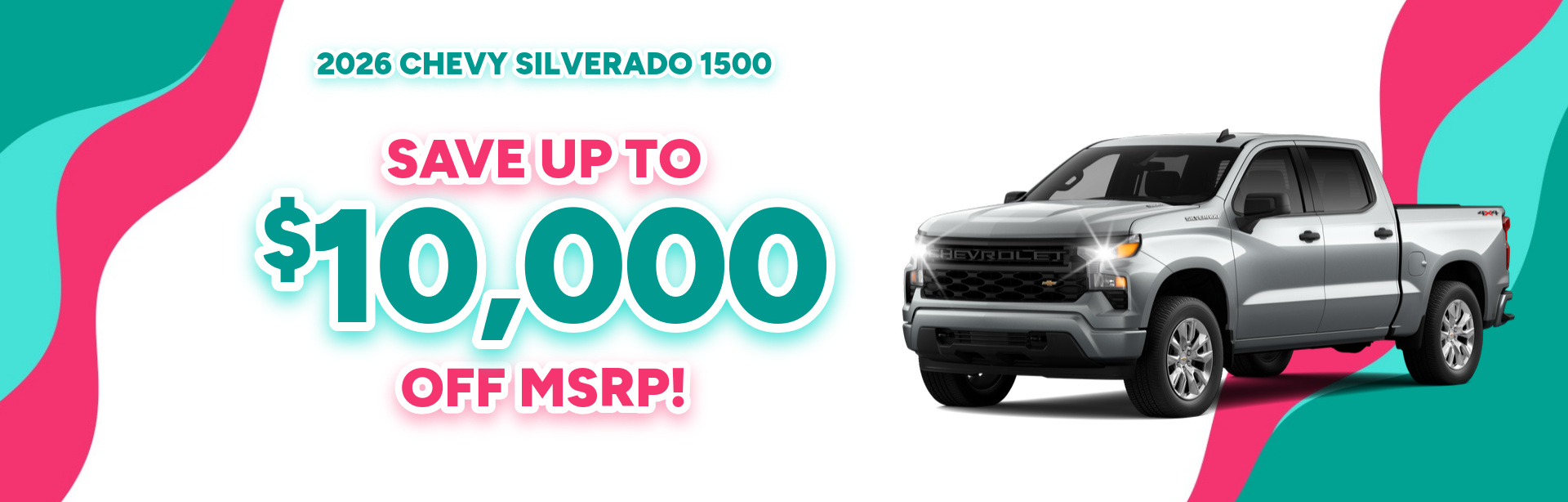 Rebate special on a 2026 Chevrolet Silverado 1500 near Logansport, IN